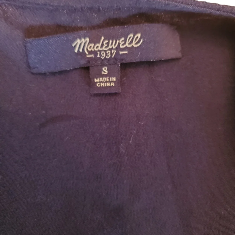 Madewell Womens Sz S Navy Blue Novella Henly Tank Top - Picture 8 of 8